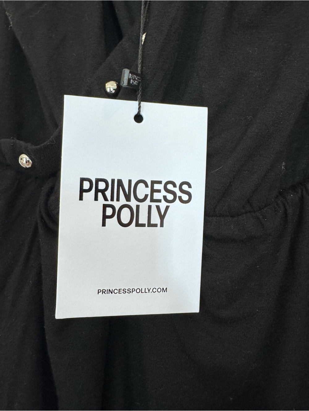 Princess Polly Black Halter Stud-Trim Romper - Picture 4 of 6